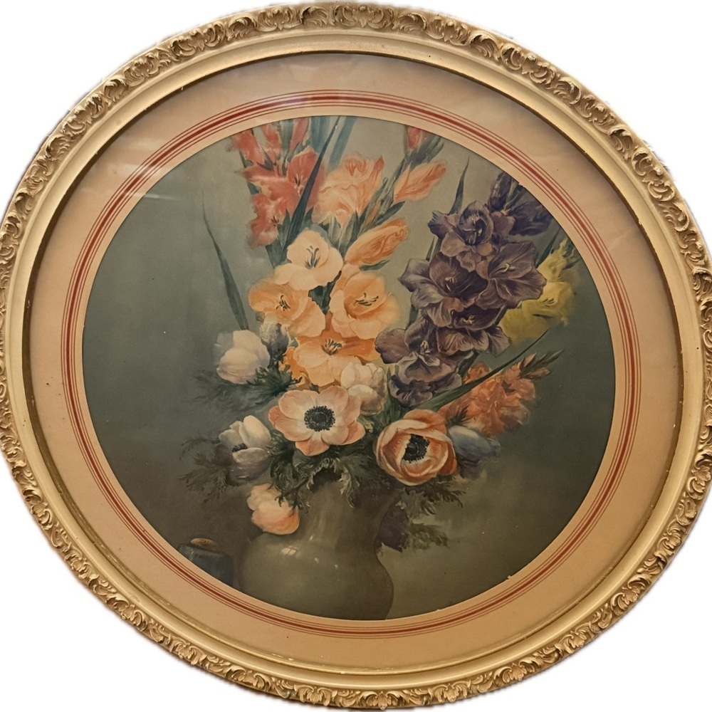 Vintage Floral Still Life Framed Print